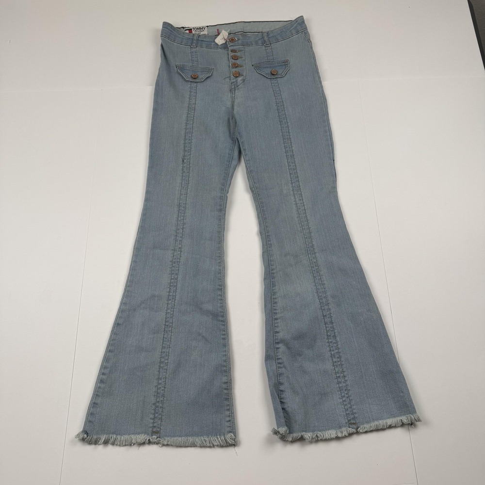 Tommy Hilfiger Jeans Womens 32 (28x27) Flare High Rise Button Fly 70s Style